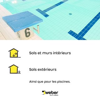 Weber junta azulejos piscina HR 5KG