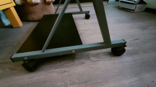 Mesa Ordenador Negra con Bandeja Deslizable