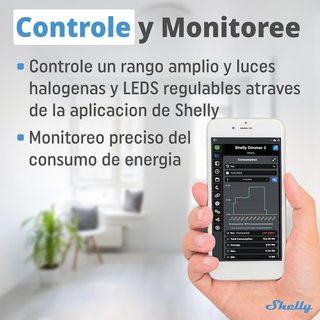 Shelly Dimmer 2 atenuador WiFi 110-230V Alexa