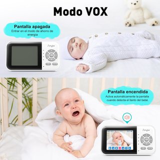 Simyke vigilabebes cámara wifi pantalla 2,8"