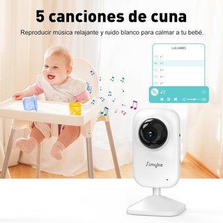 Simyke vigilabebes cámara wifi pantalla 2,8"