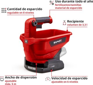 Einhell GE-US 18 Li esparcidor universal jardín