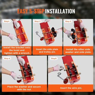 VEVOR Carro portapolipasto acero ajustable 0,5T
