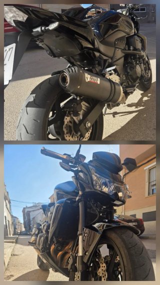 Kawasaki Z750 Naked Negra 2008