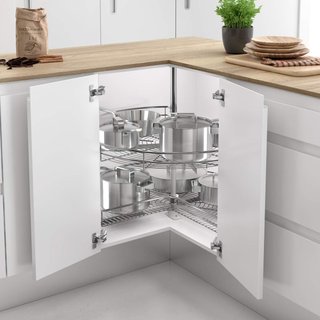 - Bandejas giratorias metálicas para cocina