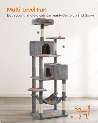 - Feandrea árbol gatos rascador plataformas cuev