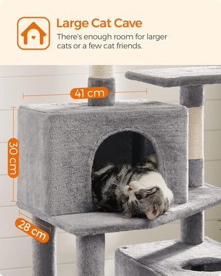 - Feandrea árbol gatos rascador plataformas cuev