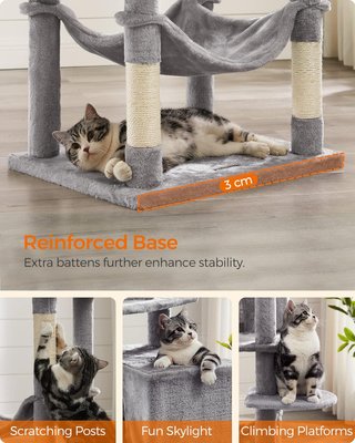 - Feandrea árbol gatos rascador plataformas cuev