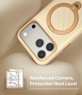 TORRAS Ostand funda silicona iPhone 17 Pro Max