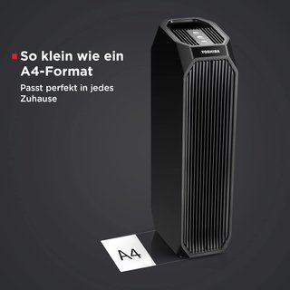 Toshiba purificador aire filtro HEPA carbón