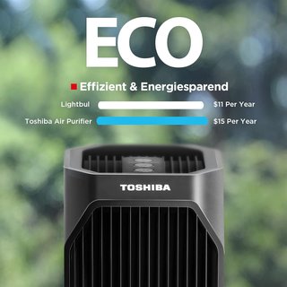 Toshiba purificador aire filtro HEPA carbón