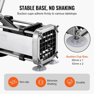 VEVOR Cortador papas acero inoxidable manual