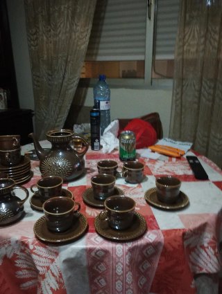 Colección Tazas y Platos Porcelana