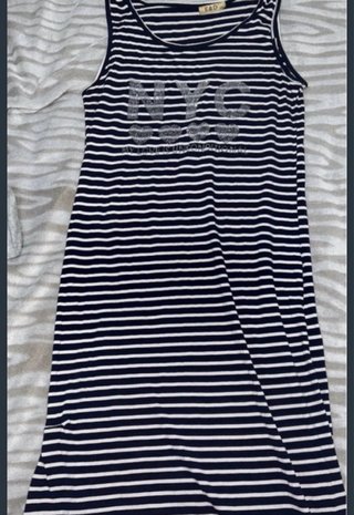 Conjunto Rayas Top y Falda Larga