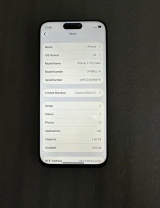 iPhone 17 Pro Max Naranja