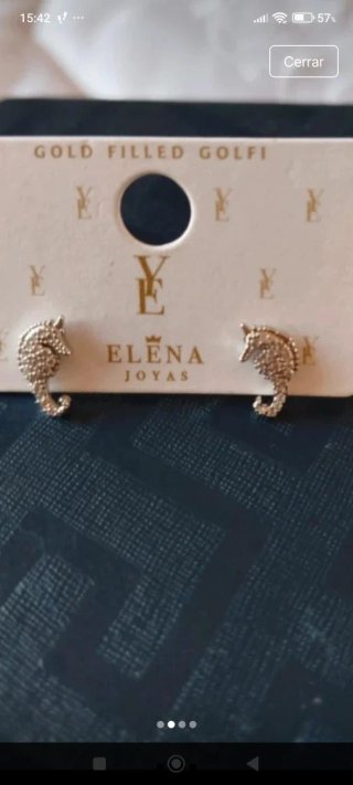 Pendientes Caballito de Mar Elena Joyas
