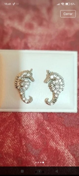 Pendientes Caballito de Mar Elena Joyas