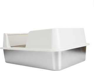Caja para gatos acero inoxidable tapa