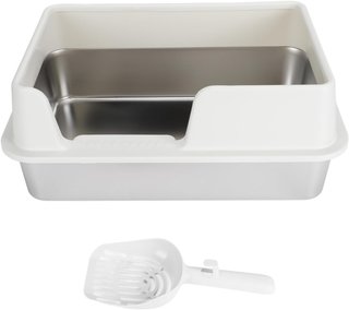 Caja para gatos acero inoxidable tapa