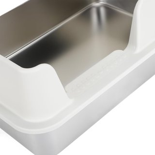 Caja para gatos acero inoxidable tapa