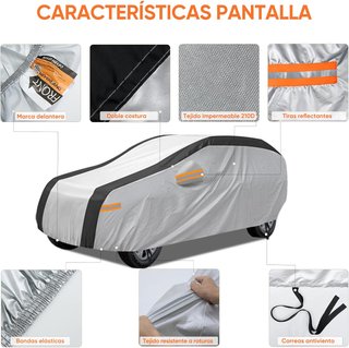 NEVERLAND funda coche impermeable reflectante SUV
