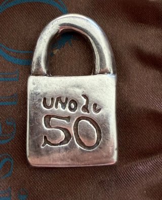Colgante UNO de 50 Plata