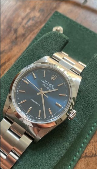 Rolex Air King 14000 Esfera Azul