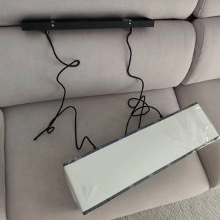 Lámpara de techo salón beige y negro