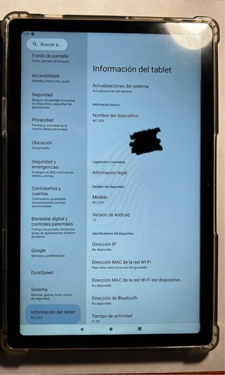 Tablet Meberry M7 16GB RAM Negro