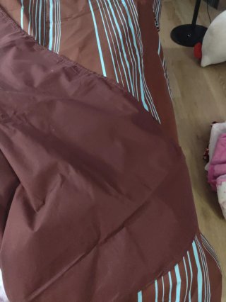 Funda Nórdica Rayas Marrón/Azul Cama 180/200