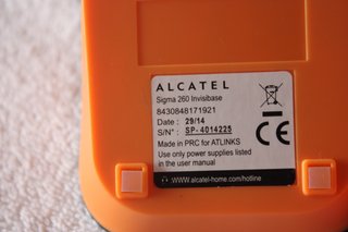 Teléfono inalámbrico Alcatel negro