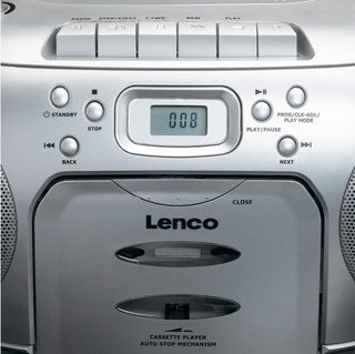 Lenco radio portátil cd casete música