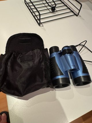Prismáticos Azules con Funda