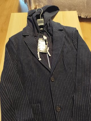 Chaqueta blazer doble con capucha Mackage