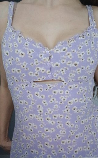Vestido lila floral