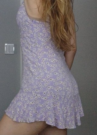 Vestido lila floral