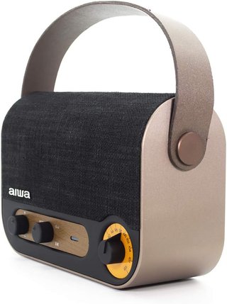 Aiwa radio altavoz portátil bluetooth manos