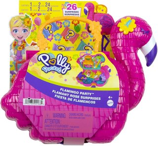 Polly Pocket - Valigetta di gioco Festa Tropicale con 26 sorprese