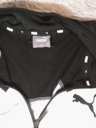 Chaqueta Puma Negra y Blanca