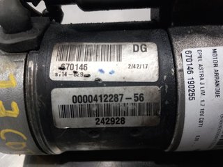 MOTOR ARRANQUE OPEL ASTRA J BERLINA 5P 670146 190