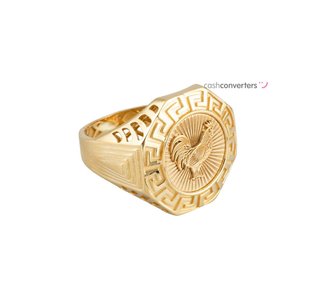 sello oro 18k con circonita