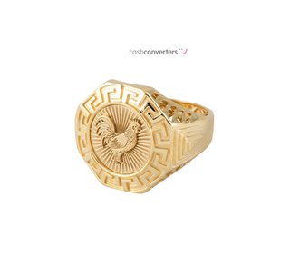 sello oro 18k con circonita