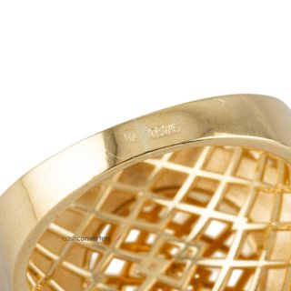 sello oro 18k con circonita