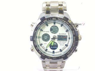 reloj pulsera caballero quamer reloj analógico-digital cronógrafo