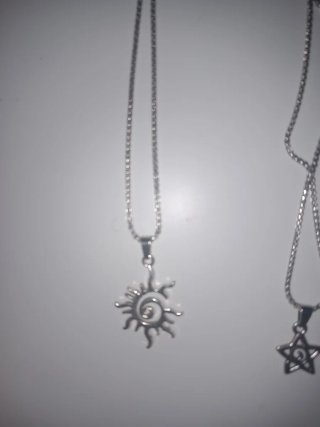 Colgante estrella Y2K plata