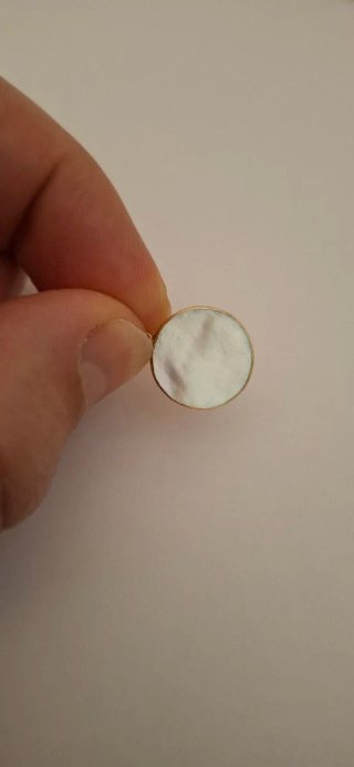 Colgante Oro 18k Nácar Sagrado Corazón