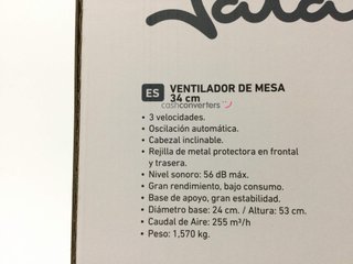 ventilador jata jvvm3124