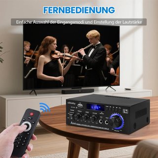 SIKKEBY HiFi Amplificador AK45 Bluetooth FM
