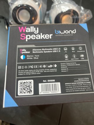 Altavoces Multimedia USB 2.0 Wally