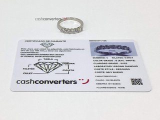 anillo oro 18k con piedra con diamante de laboratorio